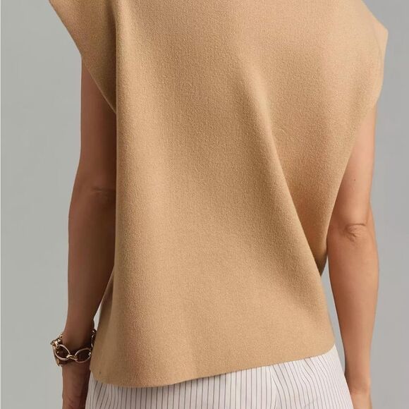 New Cap Sleeve Cotton Knit Crew Neck Tank Top Shirt Lightweight Loose Knit Top - Picture 11 of 16